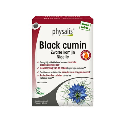 Zwarte Komijn Caps. Physalis