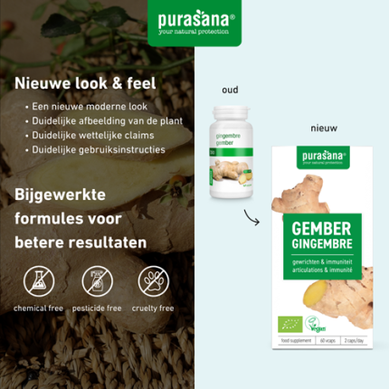 Gember capsules oud naar nieuw